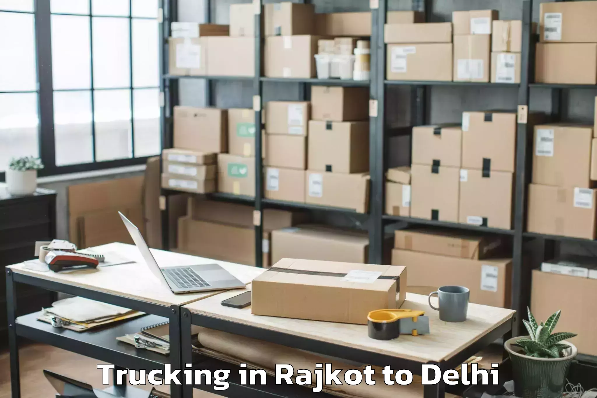 Book Rajkot to Vivek Vihar Trucking